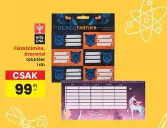 Interspar Füzetcímke, órarend ajánlat