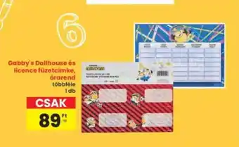 Interspar Gabby's Dollhouse és licence füzetcímke, ajánlat
