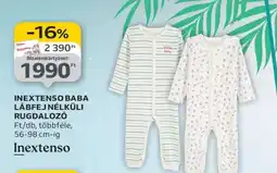 Auchan Inextenso Baba Lábfej Nélküli Rugdalózó ajánlat