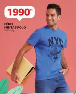Auchan Férfi mintás póló ajánlat