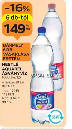 Auchan Nestlé Aquarel Ásványvíz ajánlat