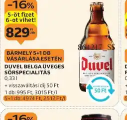 Auchan Duvel Belga Üveges Sörspecialitás ajánlat