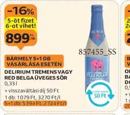 Auchan Delirium Tremens vagy Red Belga üveges sör ajánlat