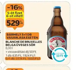 Auchan Blanche de Bruxelles Belga Üveges Sör ajánlat