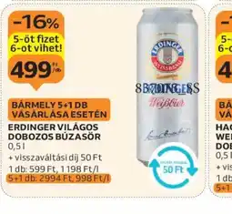 Auchan Erdinger Világos Dobozos Búzasör ajánlat
