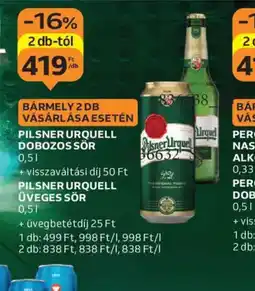 Auchan Pilsner Urquell ajánlat