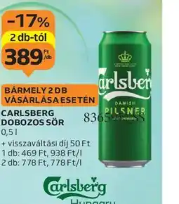 Auchan Carlsberg dobozos sör ajánlat