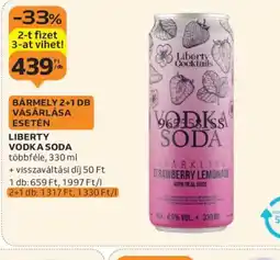 Auchan Liberty Vodka Soda ajánlat