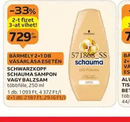 Auchan Schwarzkopf Schauma Sampon vagy Balzsam ajánlat