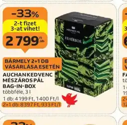 Auchan Auchan Kedvenc Mészárospál Bag-in-Box ajánlat