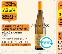 Auchan Tüzkö Tramini ajánlat