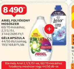 Auchan Ariel Folyékony Mosszer ajánlat