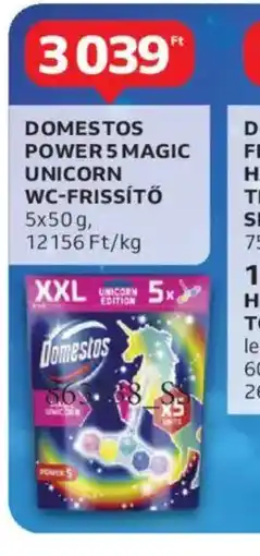 Auchan Domestos Power 5 Magic Unicorn WC-frissítő ajánlat