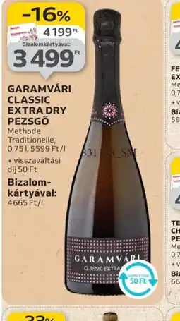 Auchan Garamvári Classic Extra Dry Pezsgő ajánlat