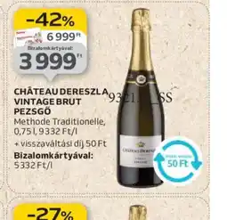 Auchan Chateau Dereszla Vintage Brut Pezsgő ajánlat