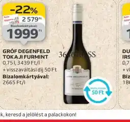 Auchan Grf Degenfeld Tokaji Furmint ajánlat