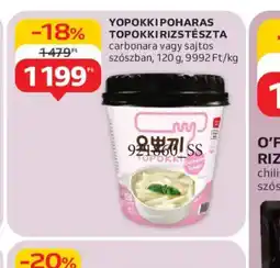 Auchan Yopokki Poharas Topokki Rizstészta ajánlat