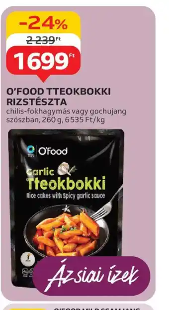 Auchan O'Food Tteokbokki Rizstészta ajánlat