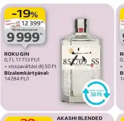 Auchan Roku Gin ajánlat