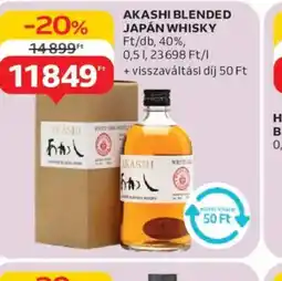 Auchan Akashi Blended Japán Whisky ajánlat