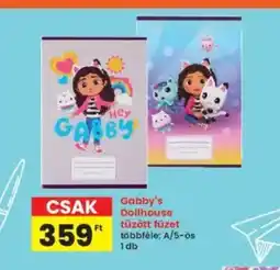 Interspar Gabby's Dollhouse tűzött füzet ajánlat
