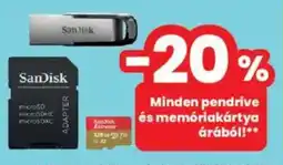 Interspar Minden pendrive és memóriakártya árából ajánlat