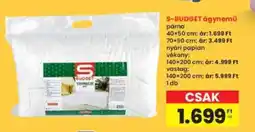 Interspar S-BUDGET ágynemű párna ajánlat
