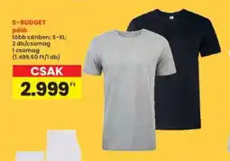 Interspar S-BUDGET póló ajánlat