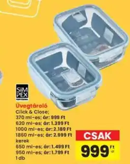 Interspar Üvegtároló ajánlat