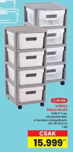 Interspar Curver Infinity fiókos tároló ajánlat