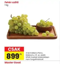 Spar Market Fehér szőlő ajánlat