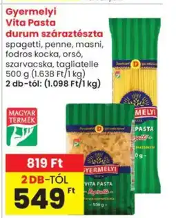 Spar Market Gyermelyi Vita Pasta durum száraztészta ajánlat