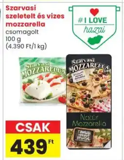 Spar Market Szarvasi szeletelt és vizes mozzarella ajánlat