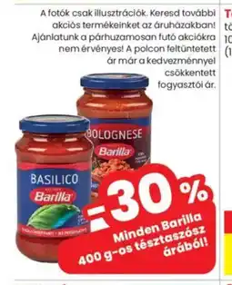 Spar Market Minden Barilla 400 g-os tésztaszósz árából ajánlat