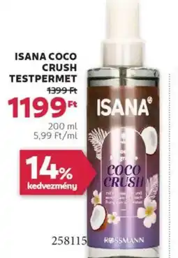 Rossmann Isana Coco Crush testpermet ajánlat