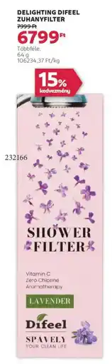 Rossmann Delighting Difeel zuhanyfilter ajánlat