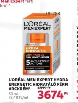 Rossmann L'oréal Men Expert hydra energetic hidratáló ajánlat