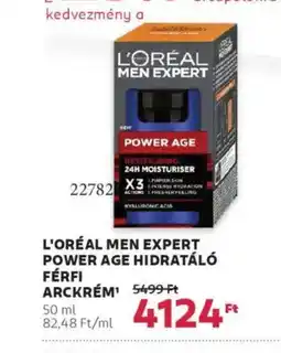 Rossmann L'oréal Men Expert power age hidratáló férfi ajánlat