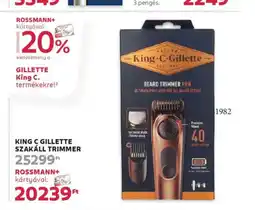 Rossmann King C Gillette szakáll trimmer ajánlat