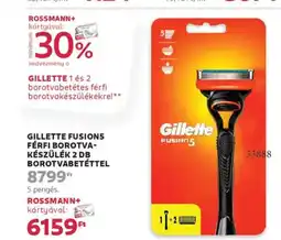 Rossmann Gillette Fusion5 férfi borotva- készülék ajánlat