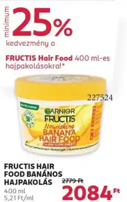 Rossmann Fructis Hair Food banános hajpakolás ajánlat