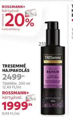 Rossmann Tresemmé Hajpakolás ajánlat