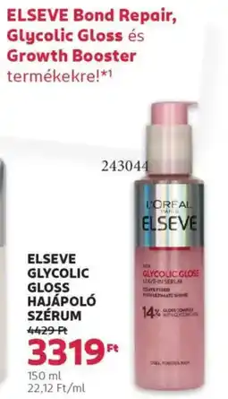 Rossmann ELSEVE Bond Repair, Glycolic Gloss és Growth ajánlat
