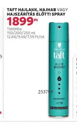 Rossmann Taft Hajlakk, hajhab vagy hajszárítás előtti ajánlat