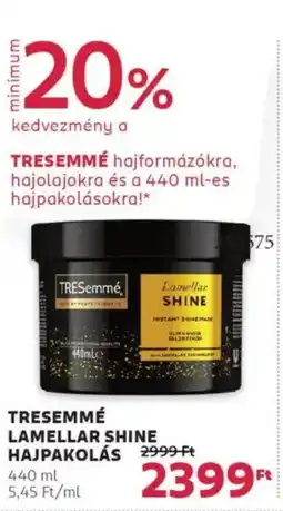 Tresemmé Lamellar shine hajpakolás