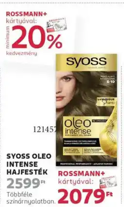 Rossmann Syoss Oleo intense hajfesték ajánlat