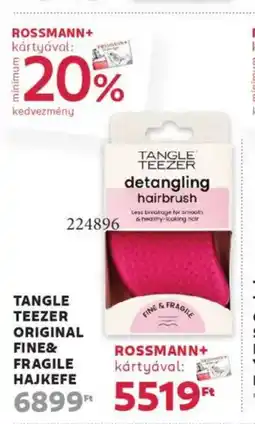 Rossmann Tangle Teezer Original fine& fragile ajánlat