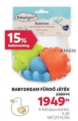 Rossmann Babydream fürdő játék ajánlat