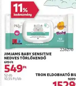 Rossmann Jimjams Baby sensitive nedves törlőkendő ajánlat