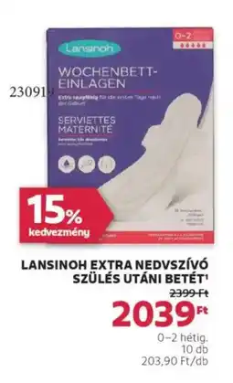 Rossmann Lansinoh Extra nedvszívó szülés utáni betét ajánlat